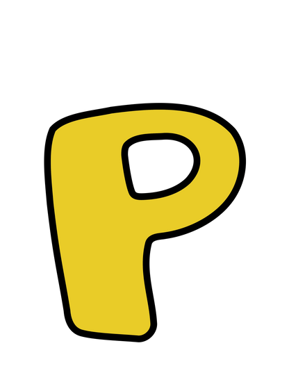 POPアルファベット_P