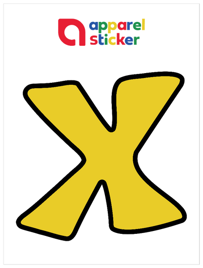 POPアルファベット_X