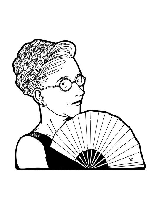 おばさん線画_おばさん_06