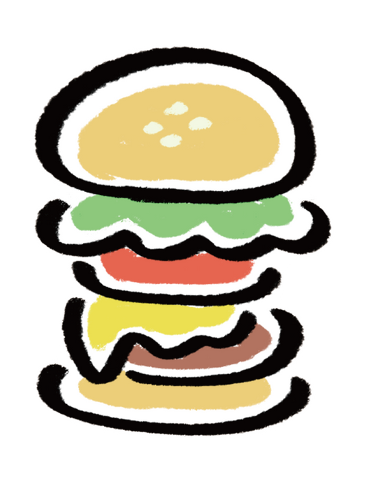 だびくん_ハンバーガー
