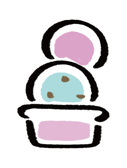 だびくん_カップアイス