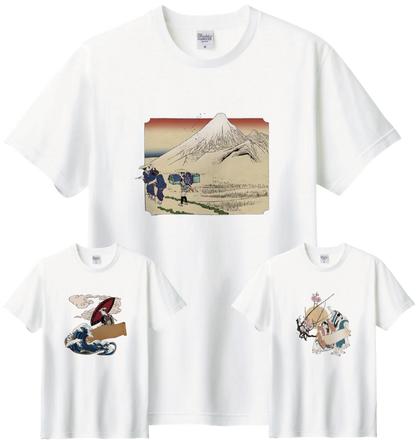 和柄 半袖Tシャツ